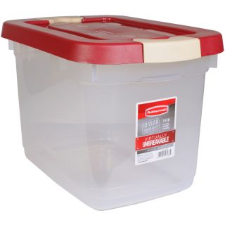 Rubbermaid Roughneck 19 Quart Clear Tote with Latching Lid