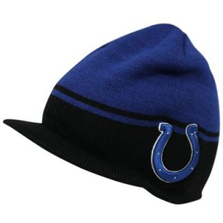 47 Brand Indianapolis Colts Powerback Visor Knit Hat   Royal Blue/Black