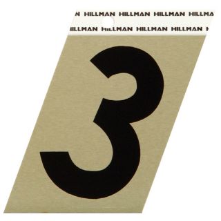 The Hillman Group 3 in Black and Gold House Number 3