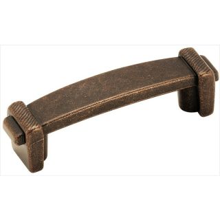 Amerock 3 in Center to Center Rustic Bronze Forgings Bar Cabinet Pull