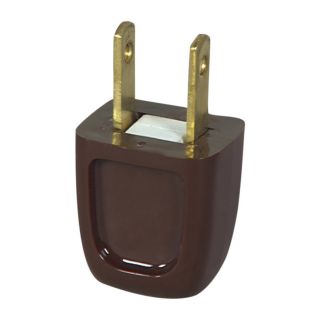 Cooper Wiring Devices 10 Amp 125 Volt Brown 2 Wire Plug