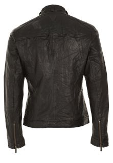edc by Esprit Leather jacket   black