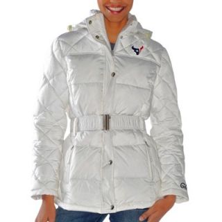Houston Texans Ladies Icing Full Zip Quilted Jacket   White