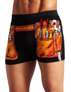 Briefly Stated Men's Tool Belt Boxer Brief, Black, Large Clothing