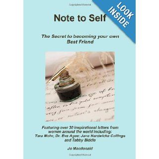 Note to Self The Secret to becoming your own Best Friend Jo Macdonald 9781291006865 Books