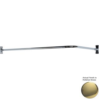 Barclay 66 in Polished Brass L Shaped Fixed Shower Rod