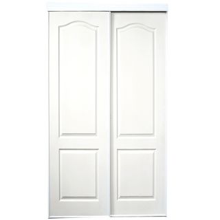 ReliaBilt White 2 Panel Sliding Door (Common 80.5 in x 72 in; Actual 80 in x 72 in)