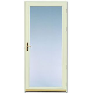 Pella Poplar White Ashford Full View Safety Storm Door (Common 81 in x 32 in; Actual 81.04 in x 33.35 in)