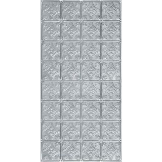 Armstrong Metallaire Small Floral Circle Nail Up Ceiling Tile (Common 24 in x 48 in; Actual 24.5 in x 48.5 in)