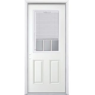 ReliaBilt 9 Lite Prehung Inswing Steel Entry Door Prehung (Common 80 in; Actual 82.75 in x 40 in)