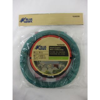 Blue Hawk 5/32 in x 50 ft Vinyl Coated Clothesline