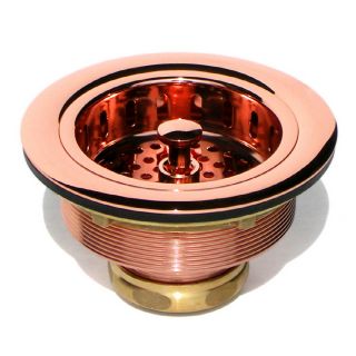 DVontz 3 1/2 in dia Copper Adjustable Post Sink Strainer