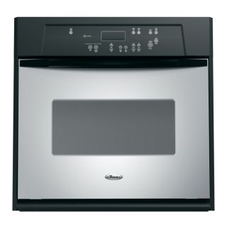 Whirlpool 24 in Self Cleaning Single Electric Wall Oven (Stainless Steel)
