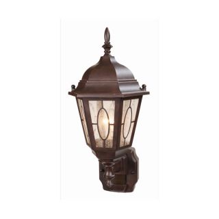 Secure Home Redonda 18 1/8 in H Heritage Bronze Motion Activated Outdoor Wall Light