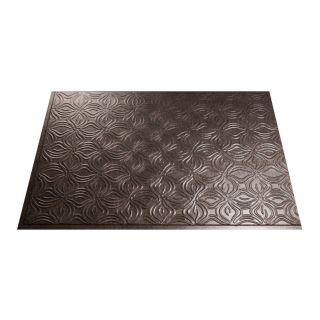 Fasade 24 1/2 in Smoked Pewter Thermoplastic Multipurpose (Kitchen, Bath or Bar) Backsplash