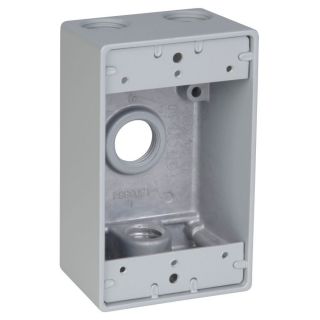 REDDOT 17 cu in 1 Gang Old Work Metal Electrical Box