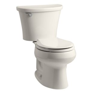 KOHLER Cavata Biscuit 1.28 GPF (4.85 LPF) 12 in Rough In WaterSense Round 2 Piece Standard Height Toilet