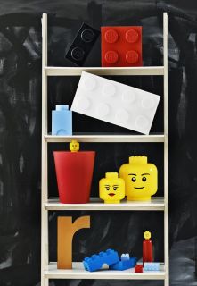 LEGO Bedroom storage   red