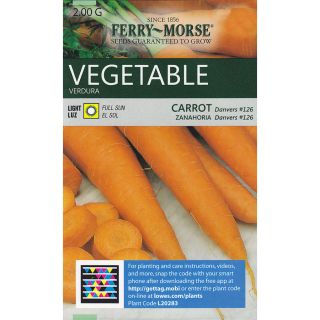 Ferry Morse Carrot Danvers 126 Vegetable Seed Packet