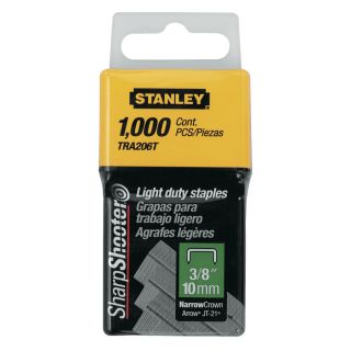 Stanley 1000 Pack 3/8 Light Duty Narrow Crown Staples