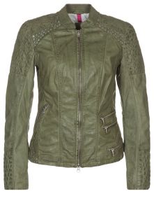 Milestone   JAYLA   Leather jacket   green