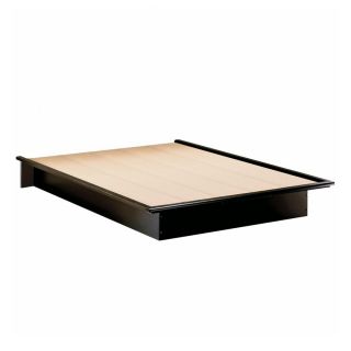 South Shore Furniture Step One Solid Black Full Platform Bed