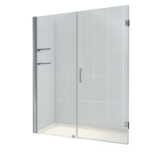 DreamLine 61 in Frameless Hinged Shower Door