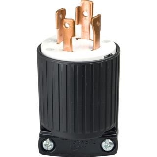 Cooper Wiring Devices 30 Amp 250 Volt Black 4 Wire Plug