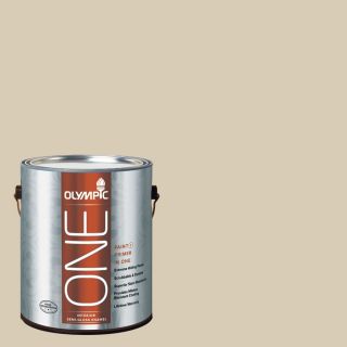Olympic One 124 fl oz Interior Semi Gloss Toasted Almond Latex Base Paint and Primer in One with Mildew Resistant Finish