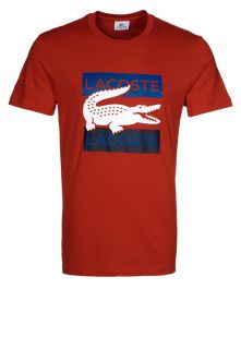 Lacoste   Print T shirt   red