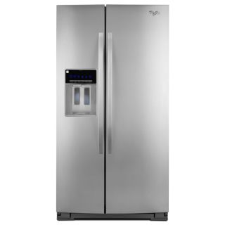 Whirlpool 26.51 cu ft Side by Side Refrigerator (Monochromatic Stainless Steel) ENERGY STAR