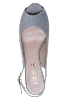 Carma Shoes Peeptoe heels   grey