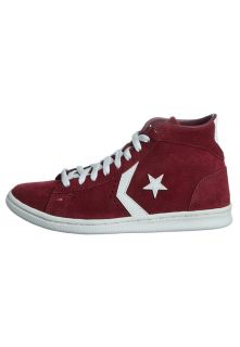 Converse PRO LEATHER LP MID SUEDE   High top trainers   red