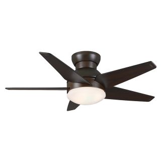 Casablanca Isotope 44 in Brushed Cocoa Flush Mount Ceiling Fan with Light Kit