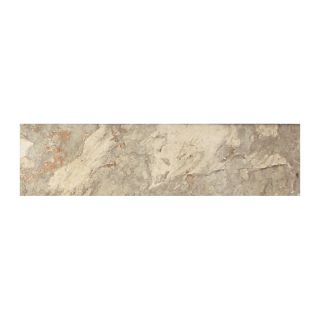 American Olean Kendal Slate Easdale Neutral Glazed Porcelain Indoor/Outdoor Bullnose Tile (Common 3 in x 12 in; Actual 3 in x 12 in)