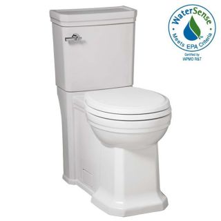 Porcher Porcher Solutions White 1.28 GPF/4.85 LPF 12 in Rough in Watersense Round 1 Piece Comfort Height Toilet