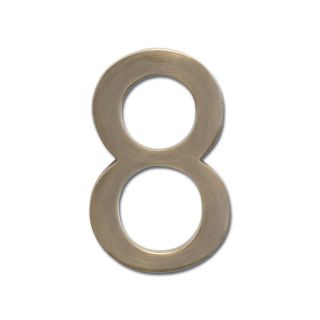 Architectural Mailboxes 3.9 in Antique Brass House Number 8