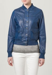 Manuel Ritz Leather jacket   blue