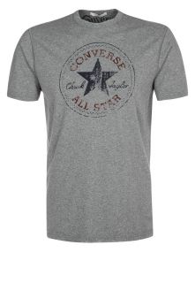 Converse   BURNOUT DISTRESSED   Print T shirt   grey