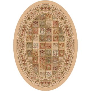 Milliken Pristina 3 ft 10 in x 5 ft 4 in Oval Beige Transitional Area Rug