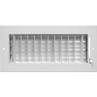 Accord 12 x 6 White Adjustable Sidewall/Ceiling Register