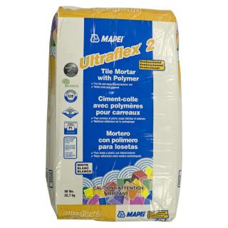 MAPEI 50 lbs White Powder Polymer Modified Mortar