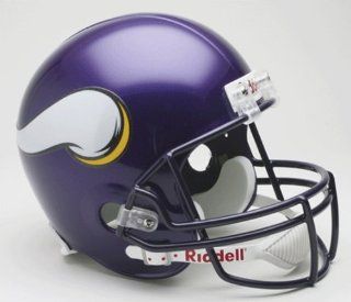 Minnesota Vikings Full Size Riddell Replica Autograph Helmet  Sports Related Collectible Helmets  Sports & Outdoors