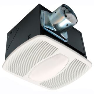 Air King 0.3 Sone 50 CFM White Bathroom Fan with Light ENERGY STAR