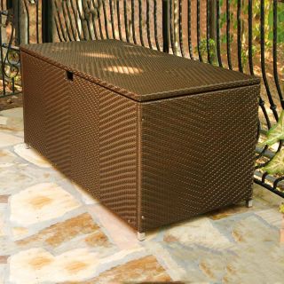 Tortuga Outdoor 63 in L x 30 in W All Weather Wicker Deck Box