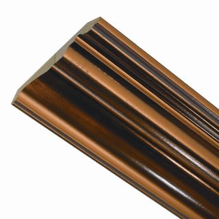 ACP Classic Crown Metallic Wood Fasade 8 ft Crown Moulding Oil Rubbed Bronze