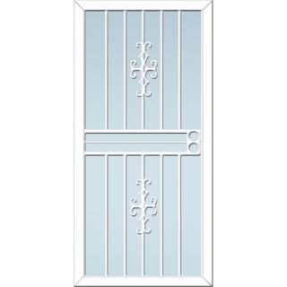 LARSON Courtyard White Steel Security Door (Common 81 in x 32 in; Actual 80.03 in x 34.62 in)