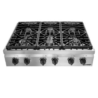 Dacor Distinctive 36 in 6 Burner Gas Cooktop (Stainless)