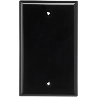 Cooper Wiring Devices 1 Gang Black Blank Nylon Wall Plate