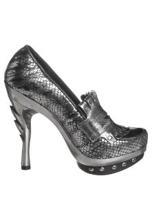 New Rock PUNK   High heels   silver